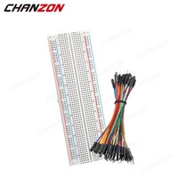 MB102 830 Tie Points Solderless PCB Breadboard Jumper Wire Dupont Line DIY Mini Test Protoboard Kit