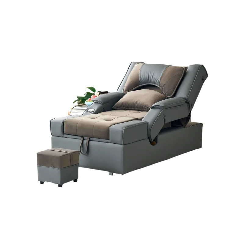 Full steel frame electric foot bath sofa, foot bath spa high-end multi-functional foot massage sofa bed recliner