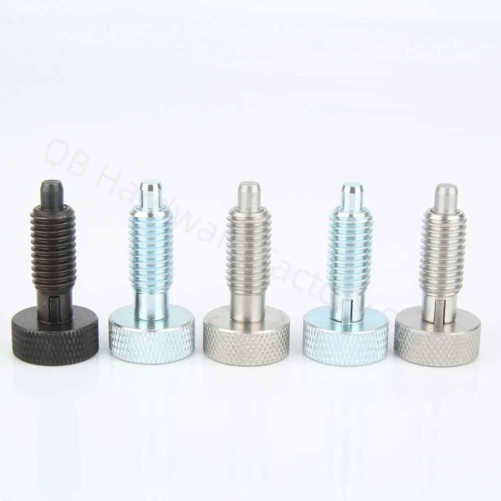 

Rest Position Return Type knurling Spring Loaded Indexing Plunger With Coarse Threaded