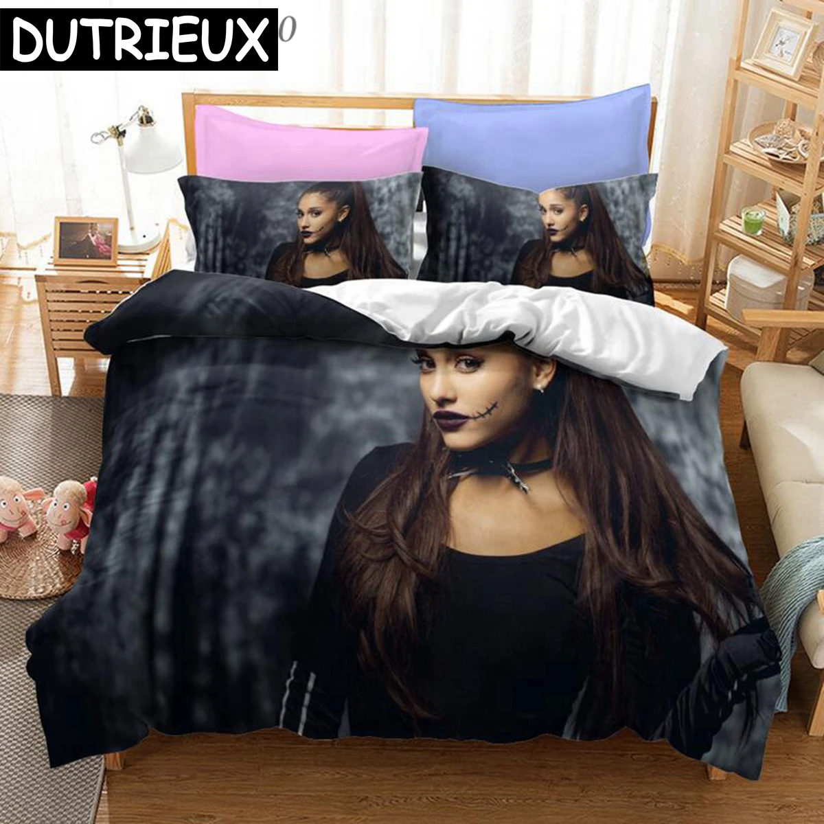 

Popular Singer Print Bedding Set 3D Character Duvet Cover Set With Pillowcase Twin Full Queen King Bedclothes 03