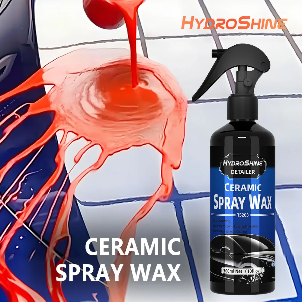 Hydroshine Detailer Ceramic Coating Spray Wax Crystal Polishing Liquid Durable Protection Hydrophobic Detailing Accessories Care