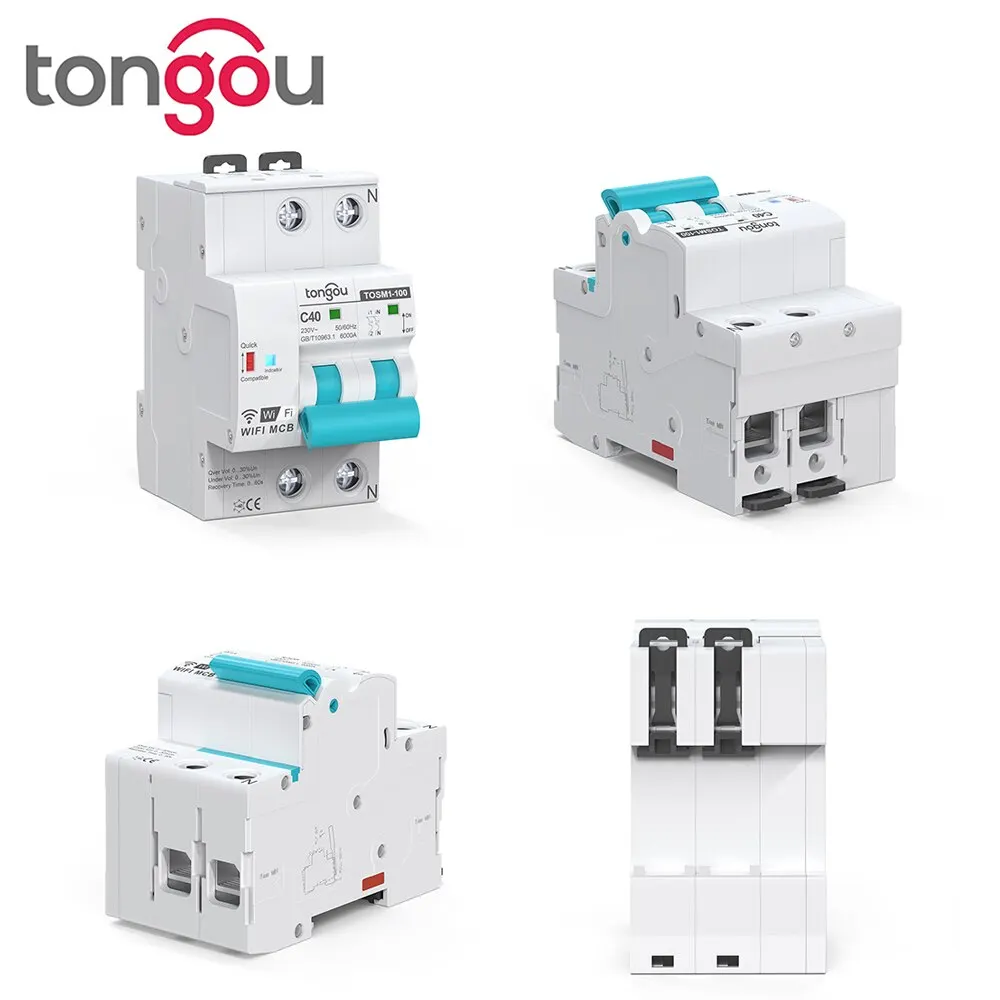 Din Rail Tuya WIFI interruttore Timer telecomando APP Smart Automatic Intelligent Interruptor interruttore WIFI MCB TONGOU