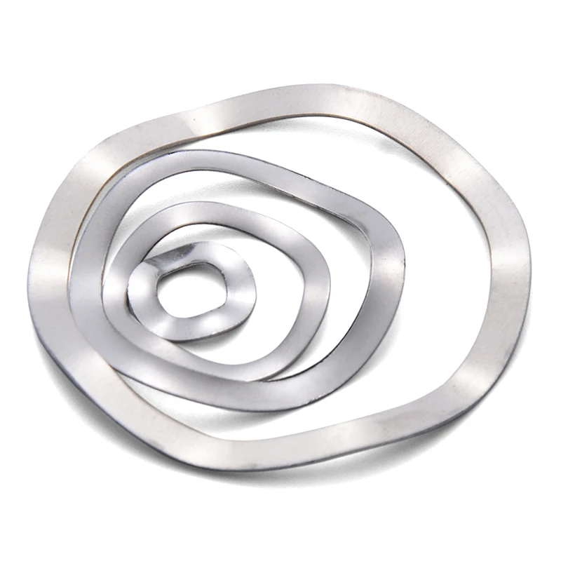 304 A2 Stainless Steel Wave Washers M3 M4 M5 M6 M8 M10 M12-M41 Three   Spring Washer