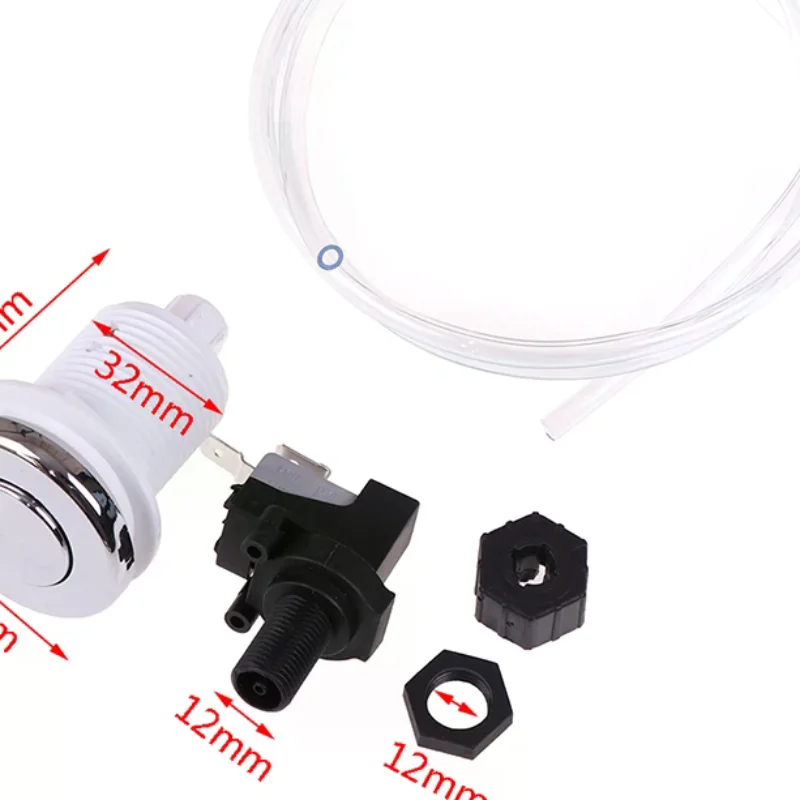 16A Push Air Button Switch Food Waste Disposal Bathtub Massage Chair Switch