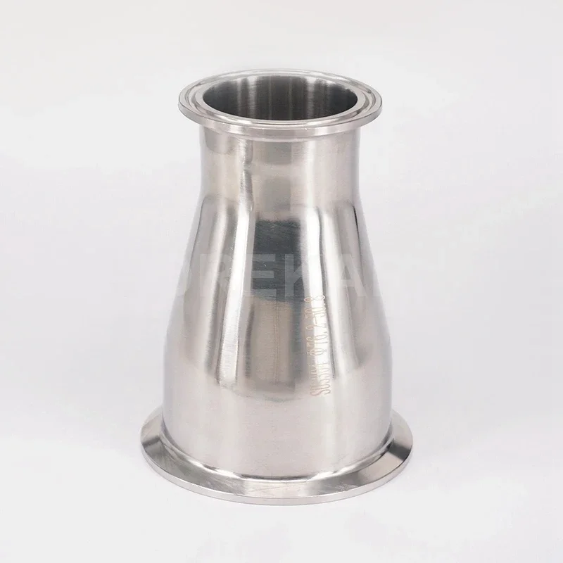 

Fit Tube O.D 76mm-51mm Tri Clamp 3"-2" Ferrule O.D 91-64mm 304 Stainless Steel Sanitary Pipe Fitting Reducer