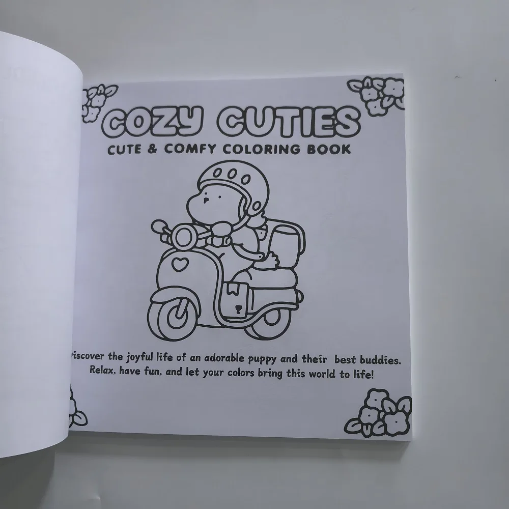 Libro da colorare Cuties accogliente per adulti Modelli carini e audace, bomboniere per feste di compleanno regalo antistress, divertente libro da disegno fai-da-te