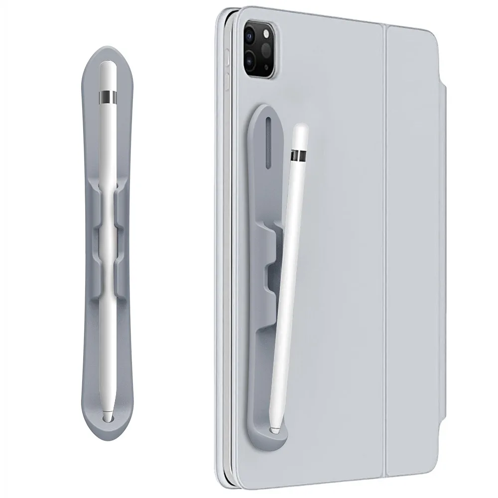 Siliconen potloodhouder Zelfklevend Anti-verlies Tablet Touch Pen Slot Flexibel Multifunctioneel voor potlood 1e/2e generatie