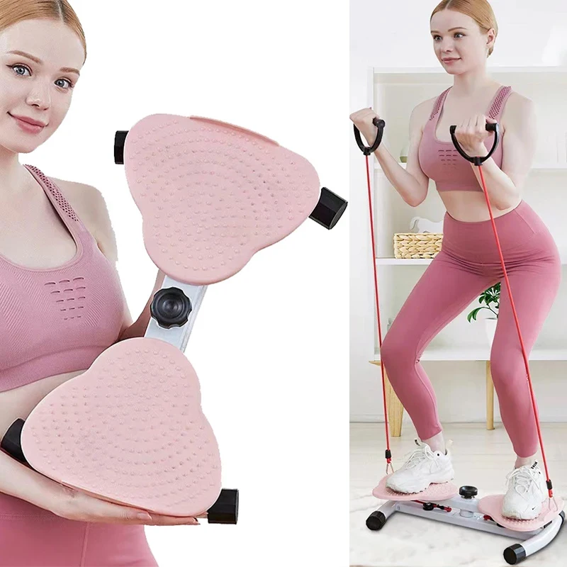 Waist Twisting Exercise Board Fitness Equipment,Waist Trainer,Ab Twister Board,Waist Twister Workout Disc with Pull Rope &Handle