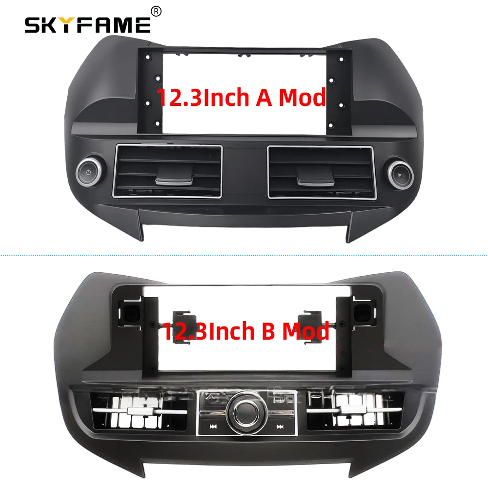 SKYFAME 9/10/12.3/13.1 Inch Frame Fascia Adapter Android Radio Dash Fitting Panel Kit Untuk Hyundai IX45 Santafi