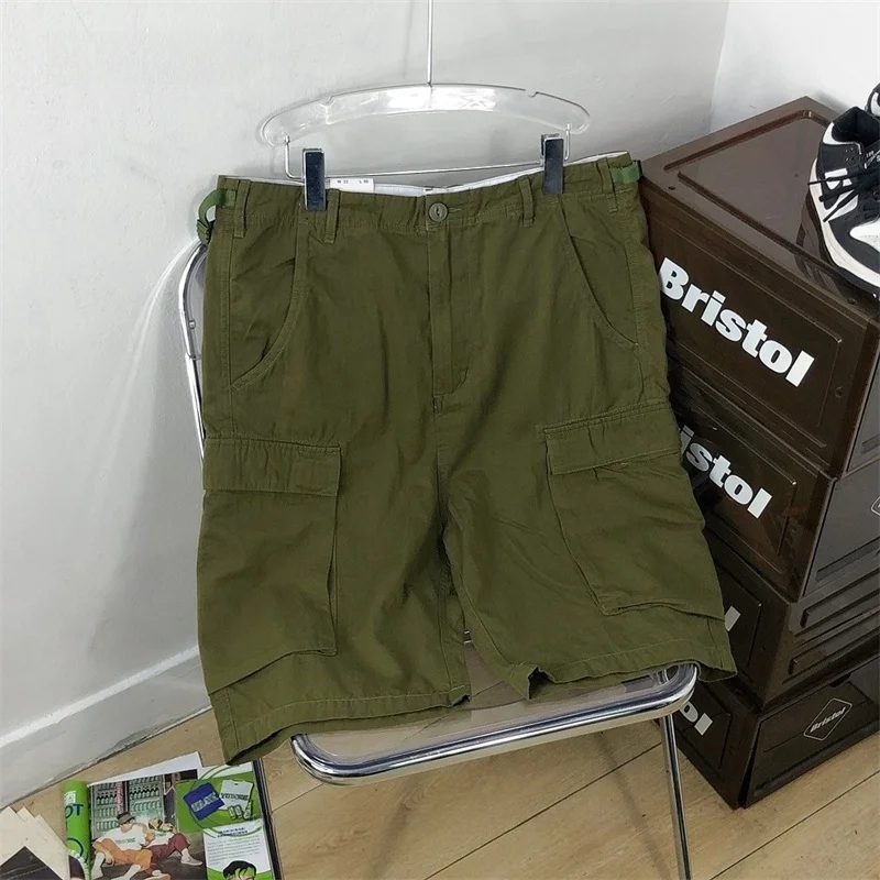 

Мужские рабочие брюки в стиле милитари, однотонные, камуфляжные, уличные, повседневные, с пятью карманами, с эффектом потертости, с большими карманами, модные