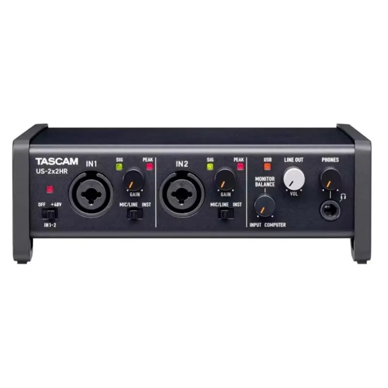 Tascam us-2x2 HR us-2x2HR High Resolution Multi-functional USB Audio Interface 2 in/2 out MIDI Interface IOS Sound Card