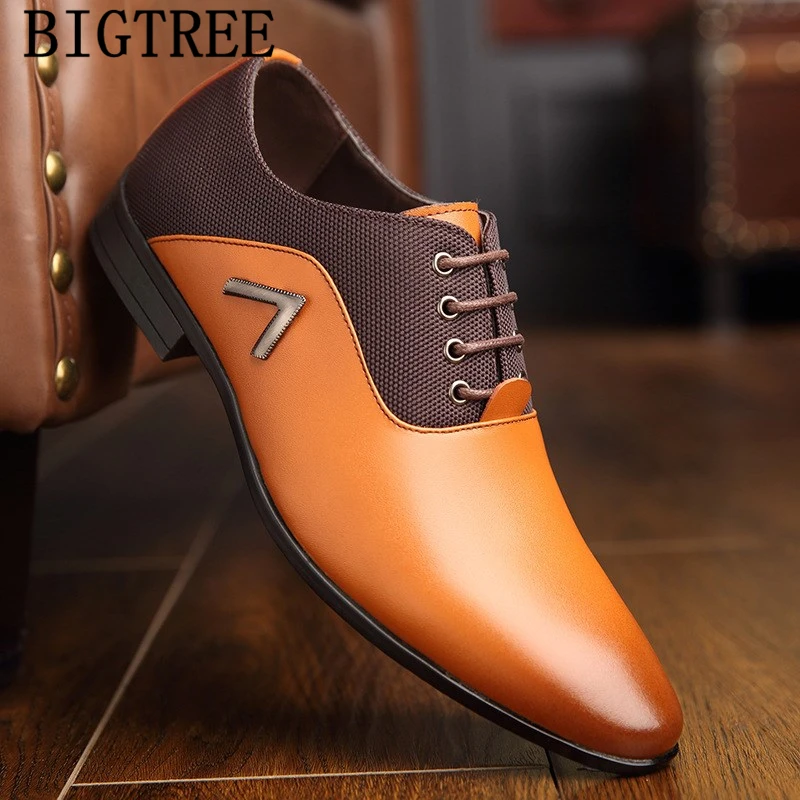 Italian Formal Shoes Mens Dress Shoes Leather Wedding Dress Man Oxford Shoes For Men Office Scarpe Uomo Eleganti Laarzen Dames image 3