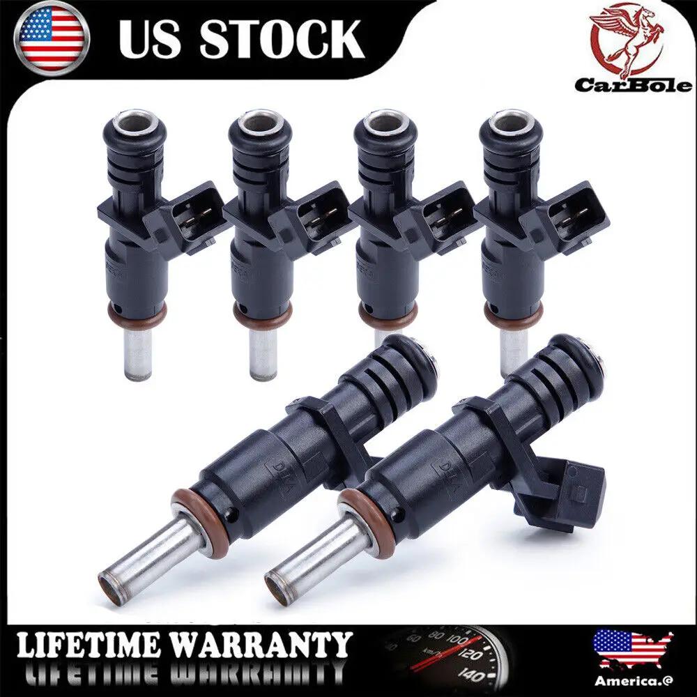 

6PCS Fuel Injectors For 2006 2007- 2012 X3 BMW 2.0/2.5/3.0L 128i 325i X5 7531634