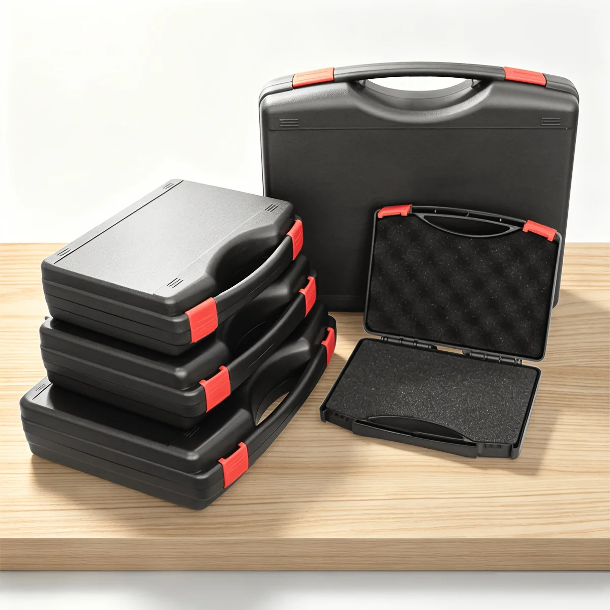 Boîte à outils multifonctionnelle, boîte à instruments portable avec boîte de rangement en coton protectrice, boîte à outils pour équipement extérieur, 1 pièce