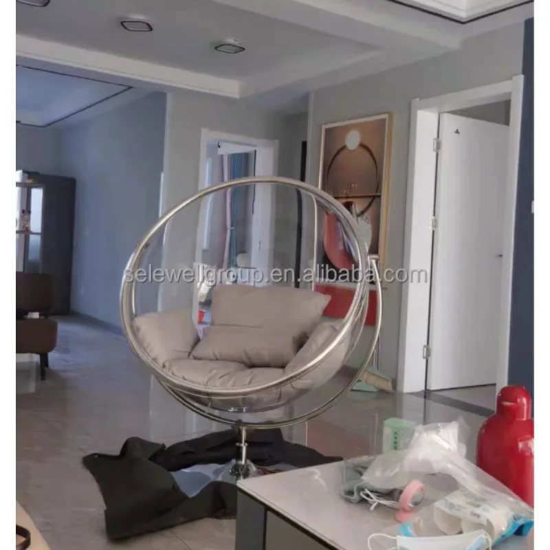 

Outdoor Transparent Seat Hanging Chair Hammock Courtyard Park Furniture Hotel Living Room Swing Seat Apartment
