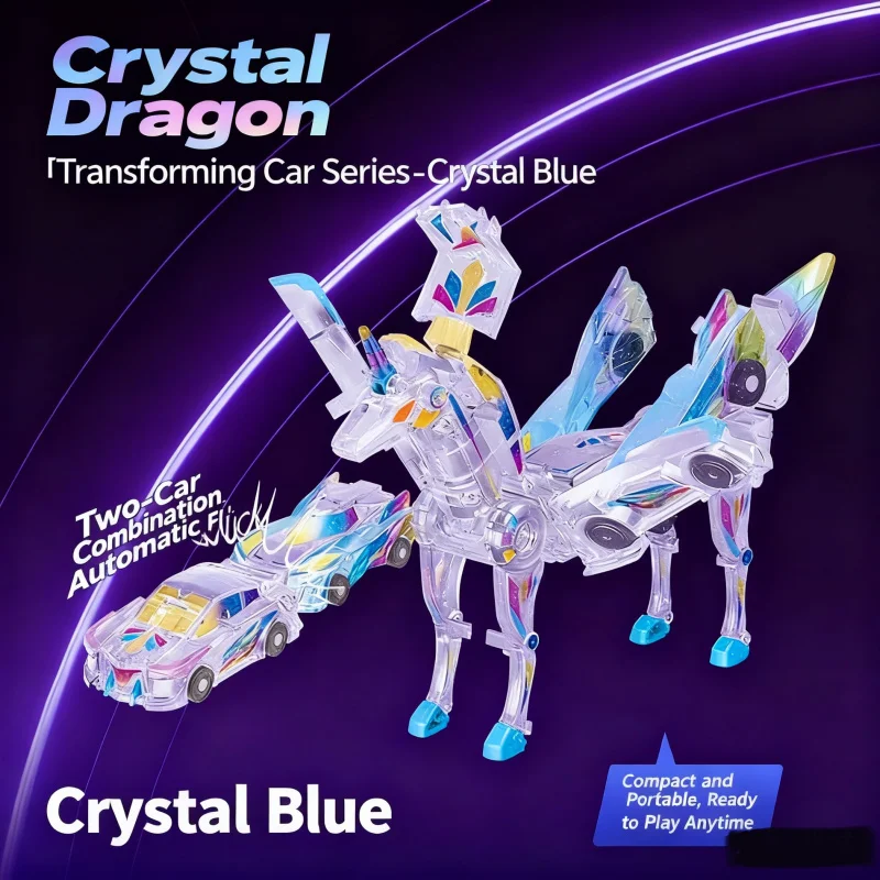 

Car God Quick Transformation Toy Dinosaur Flying Dragon Combination Pegasus Unicorn Magnetic Collision Transformation Fun Toy