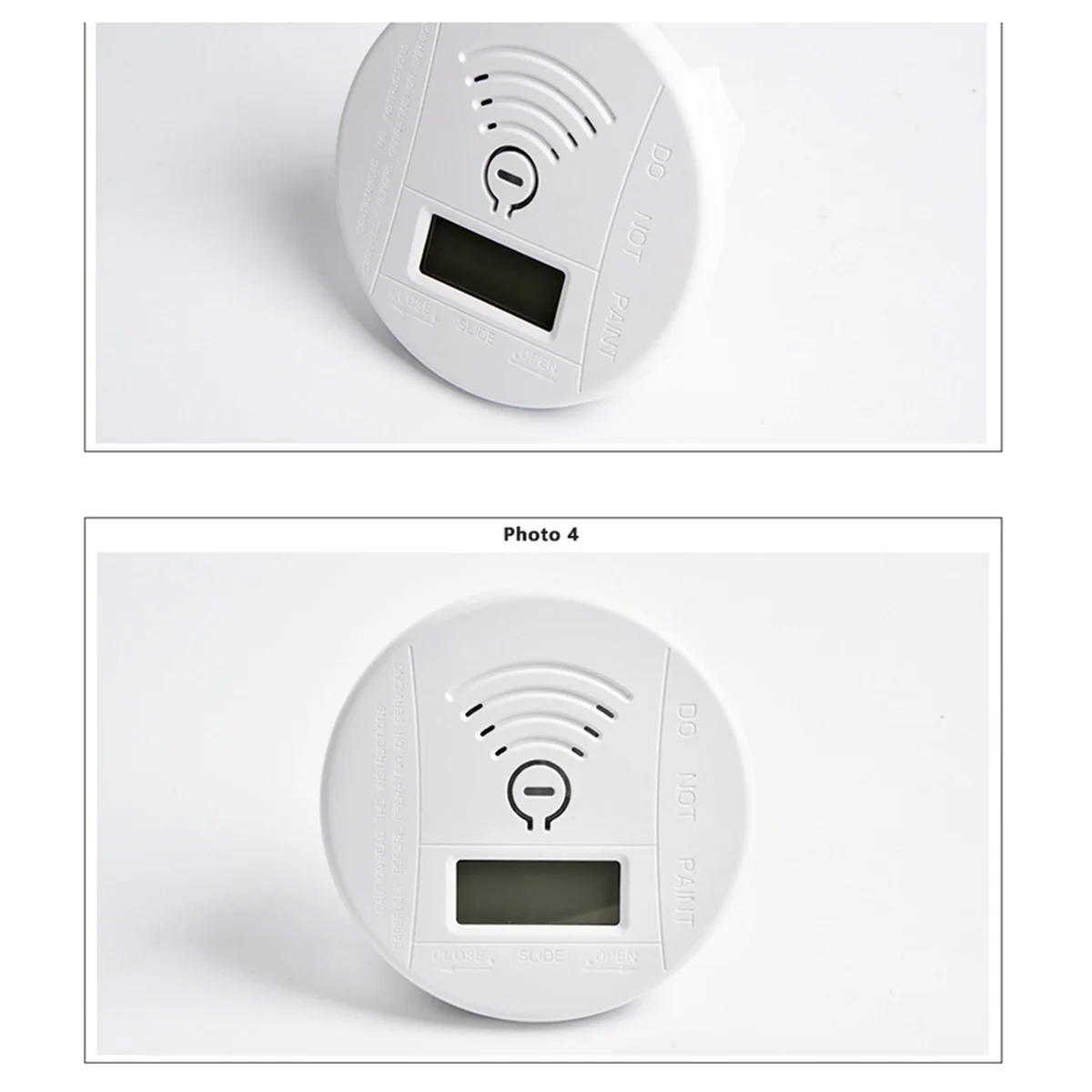 2PCS Mini Carbon Monoxide Alarm Smoke Detector CO Sensor Battery Alert Fire Sound Alarm for Home Security Protection