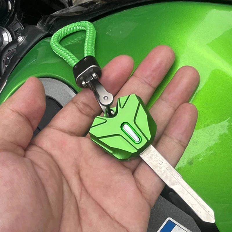 ZEXDDI Für Kawasaki Z500 Z800 Z650 NINJA 500 400 ZX 6R 4RR 10R Vulcan S Versys 650 1000 1100 Motorrad-Schlüsselhülle Schlüsselanhänger – Detail 4