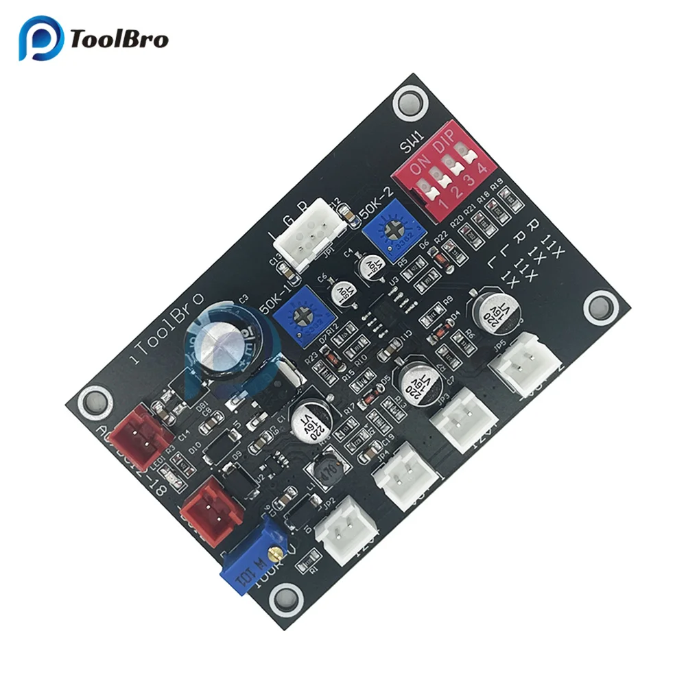 VU Meter Driver Board AC DC 12V-18V Support High Low Level Input Backlight Adjustable for Vacuum Tube Power Amplifier