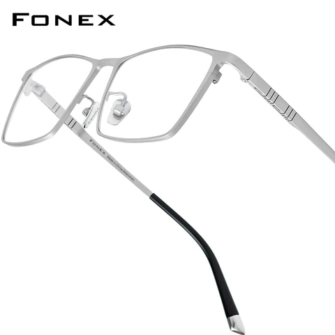 Оправа для очков FONEX мужская титановая квадратная — изображение товара