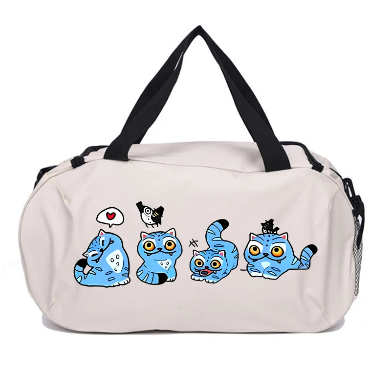 K Pop Demon Hunters حقيبة سفر Kawaii الكرتون المطبوعة حقائب الأمتعة في الهواء الطلق التخييم عالية السعة على ظهره أكسفورد القماش حقيبة قاعة رياضة