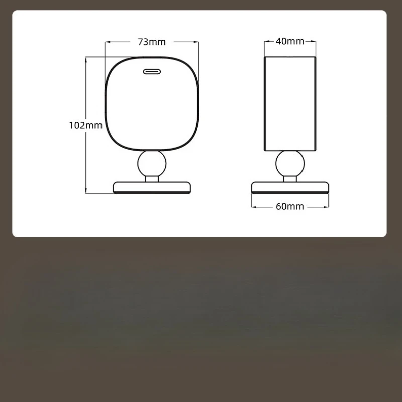Nice Radar Sensing ไม้ Night Light แบบพกพาไร้สายชาร์จโคมไฟตั้งโต๊ะอัจฉริยะ Human Body Sensing