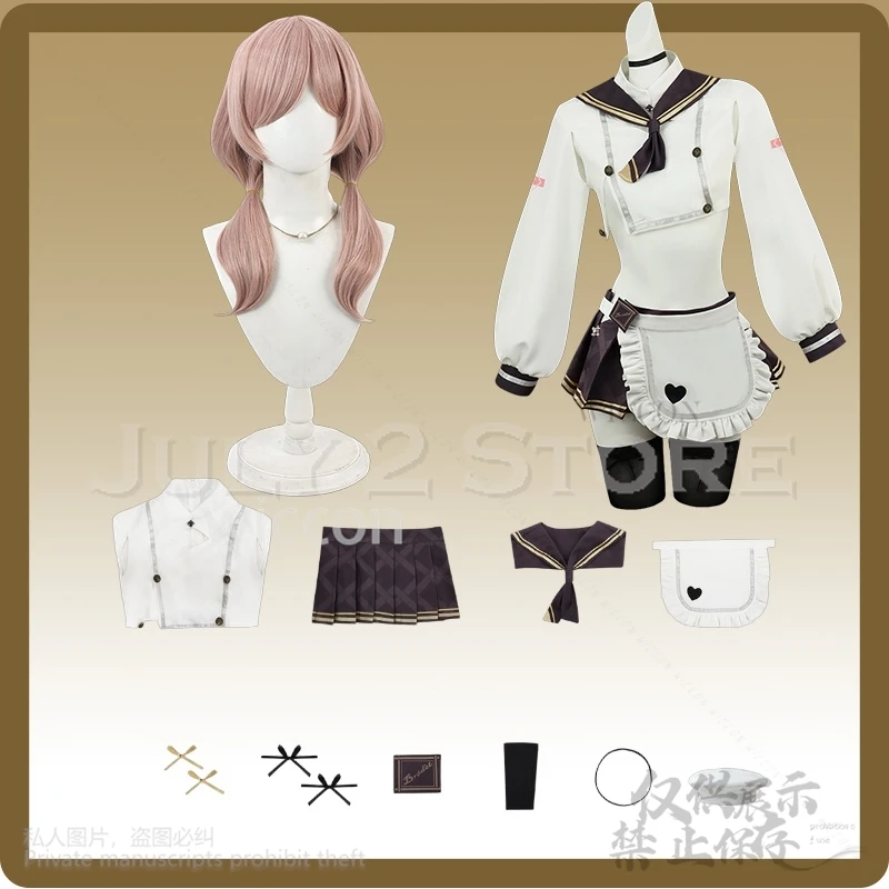 Bridd Nikke New Goddess Cosplay Costume Anime Game Jirai Kei BBW Girls Miniskirt Cropped Top 3D Lollipop Props Anime Cosplay