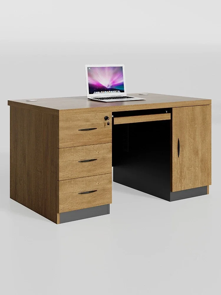 Factory Wholesale Minimalist Style With Drawers Computer Desk Wood Desk Writing Table Office Desk Set Office Table With Drawers