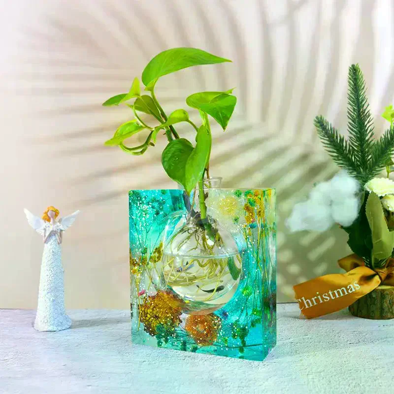 

Vase Base Epoxy Silicone Mold DIY Plant Flower Pot Tray Bracket Water Plant Molds For Resin Home Decoration