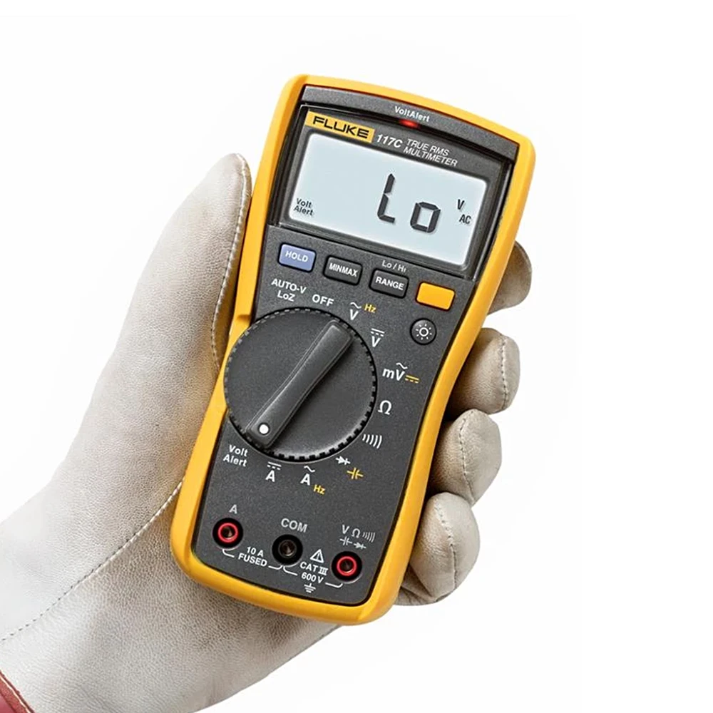 Fluke 117C / Fluke 116C / Fluke 115C Auto-Voltage Digital Multimeter AC/DC True RMS VoltAlert Backlight Multimeter