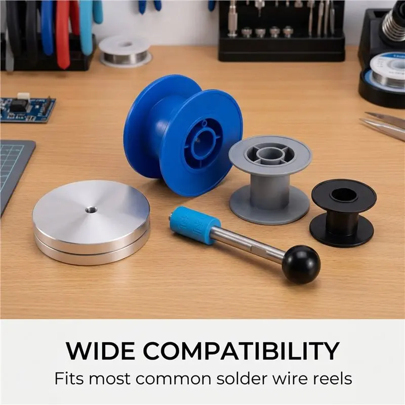 FYBL-Anti-Tangle 360° Rotating Solder Wire Holder Multifunctional Rotatable Solder Reel Stand Welding Tool Accessory
