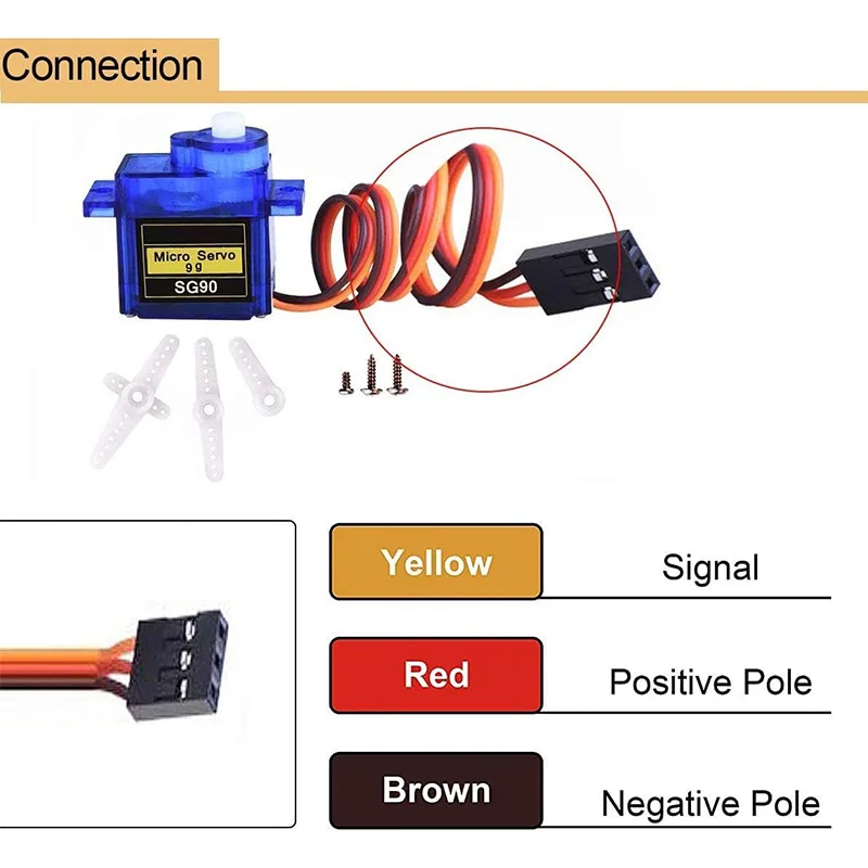 SG90 9G Micro Servo Motor 180/360 Degrees For Fixed-Wing Micro Gear RC Robot Helicopter Airplane mini Car