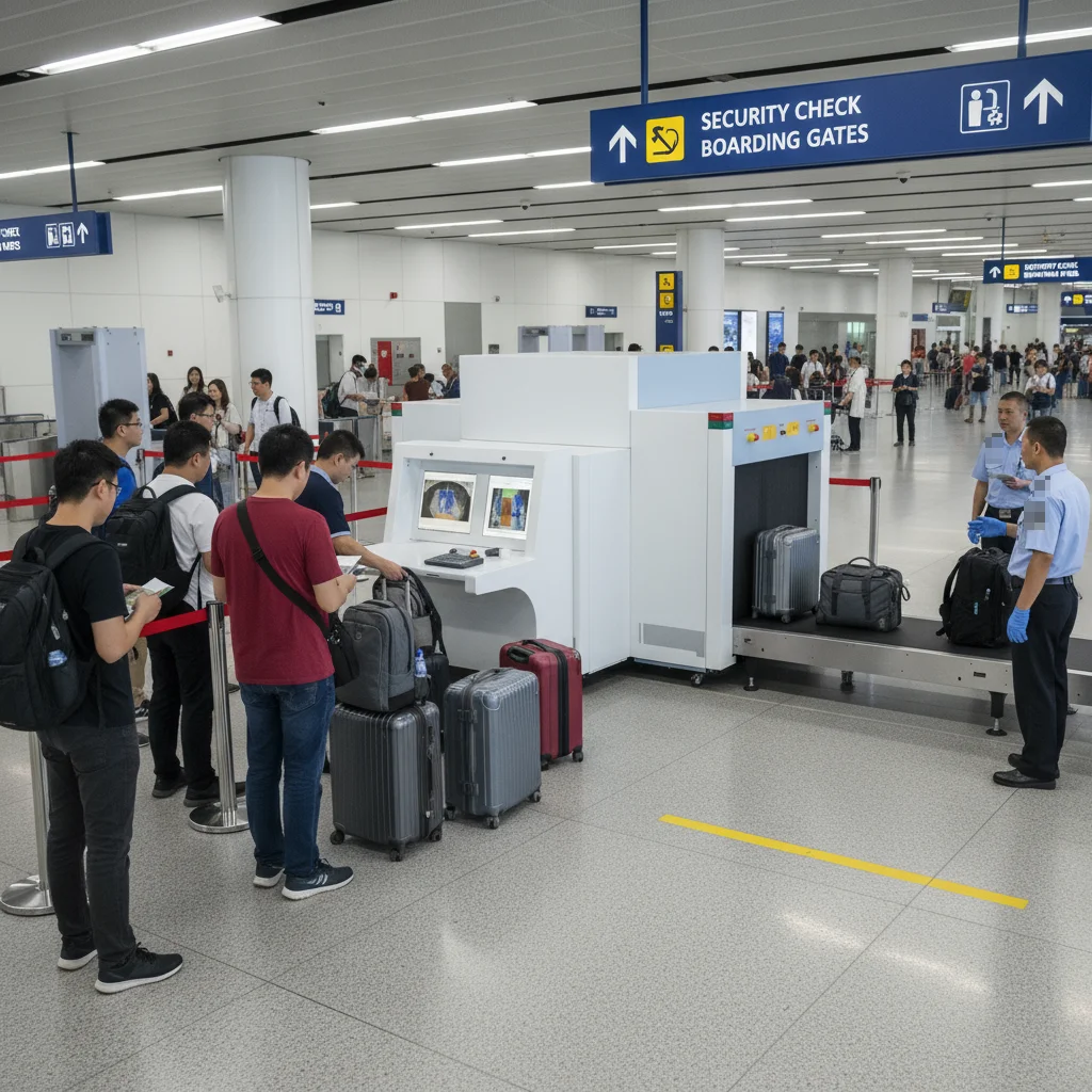 เครื่องสแกนกระเป๋าเดินทางด้วยรังสีเอกซ์ MD-10080D สำหรับการรักษาความปลอดภัยสนามบิน เครื่องตรวจจับสัมภาระ ผลิตภัณฑ์รักษาความปลอดภัยและป้องกันอื่นๆ เครื่องสแกนกระเป๋าเดินทาง