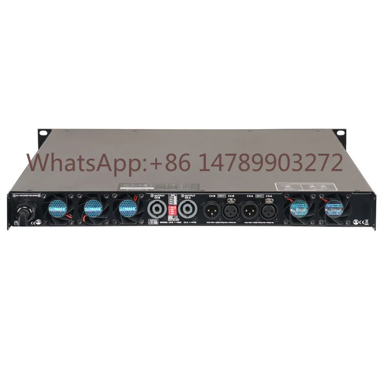 

1U 2-channel Power Amplifier Class D Amplifier 2x2800W Professional Stage Speaker Amplifier
