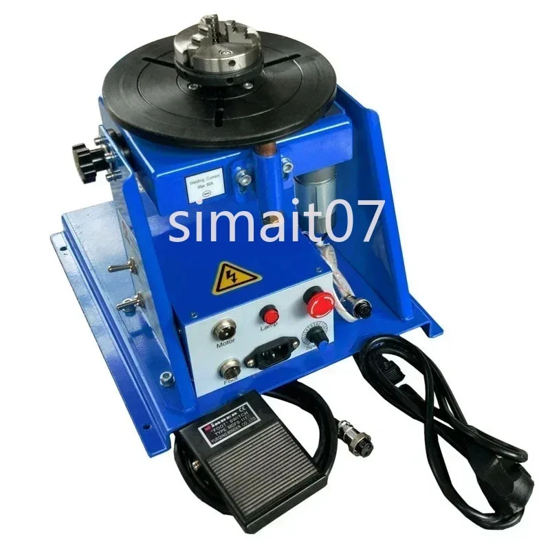 

220V BWJ-10 Welding Positioner - 10kg Load, 65 Chuck Small Turntable for Argon Arc Welding