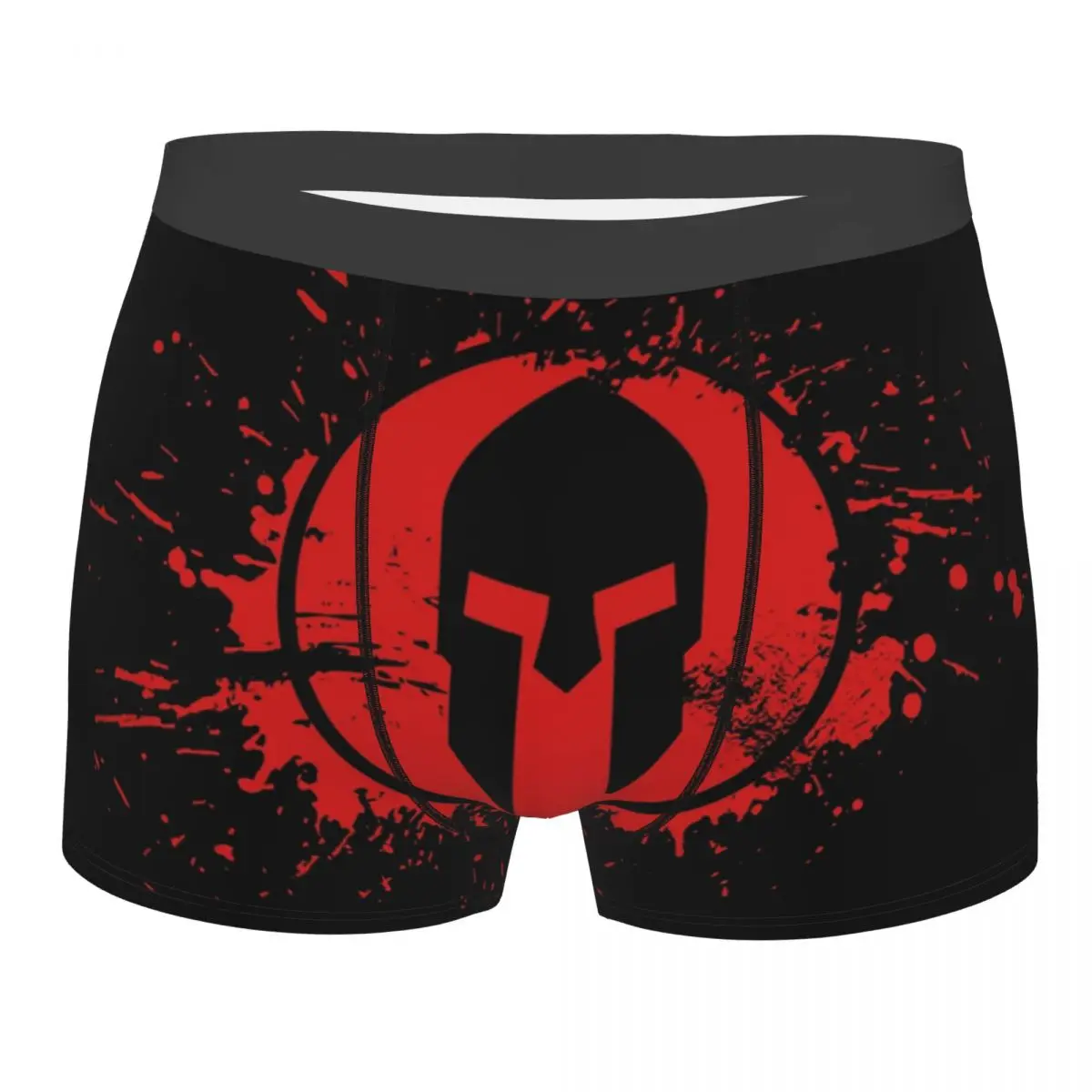 Custom Sparta Warrior Spartan Skull Boxer Shorts Men 3D Print Male Breathbale Underwear Panties Briefs