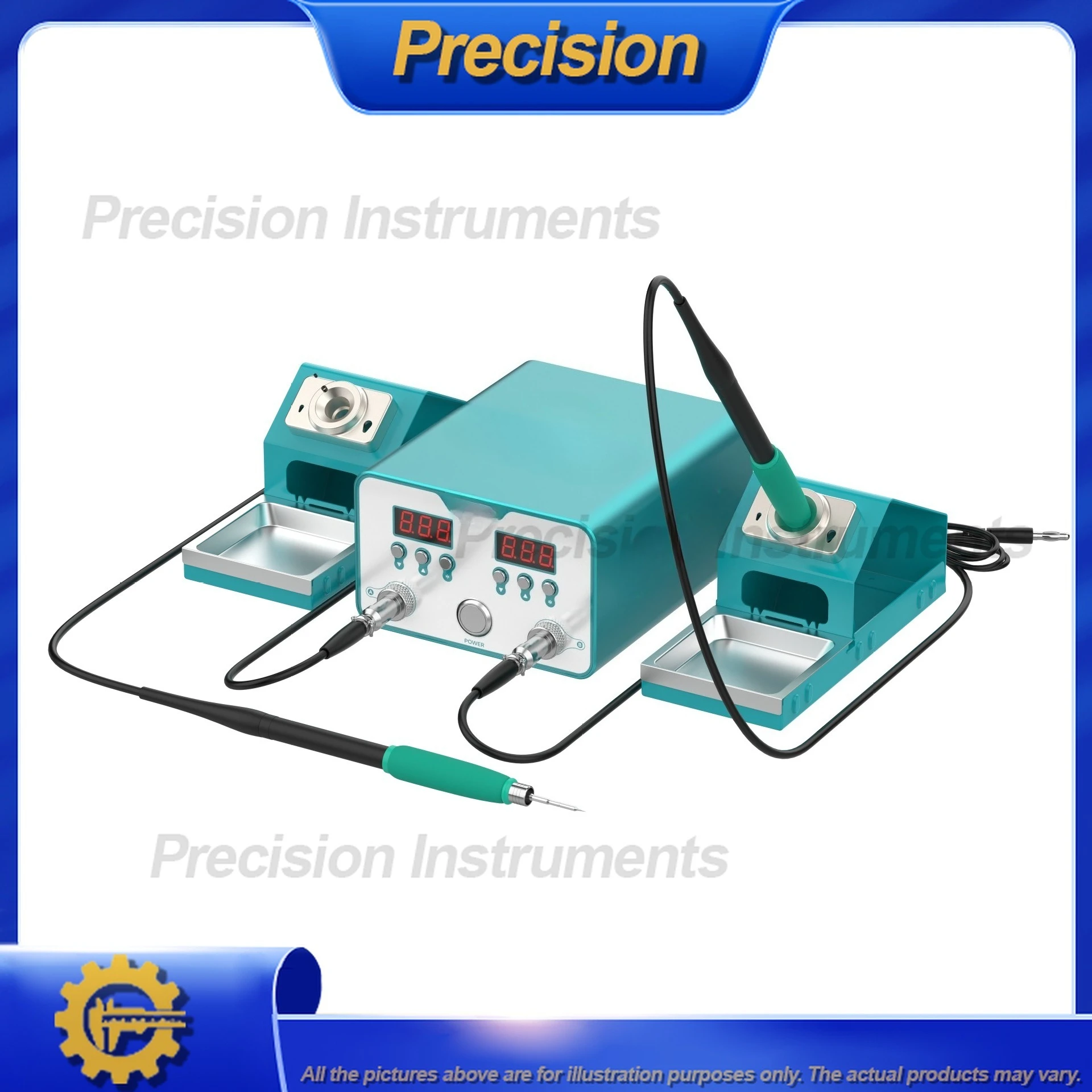 2026 محطة لحام مزدوجة عالية الطاقة مع تحكم مزدوج في درجة الحرارة ونصائح قابلة للتبديل للحام الدقيق