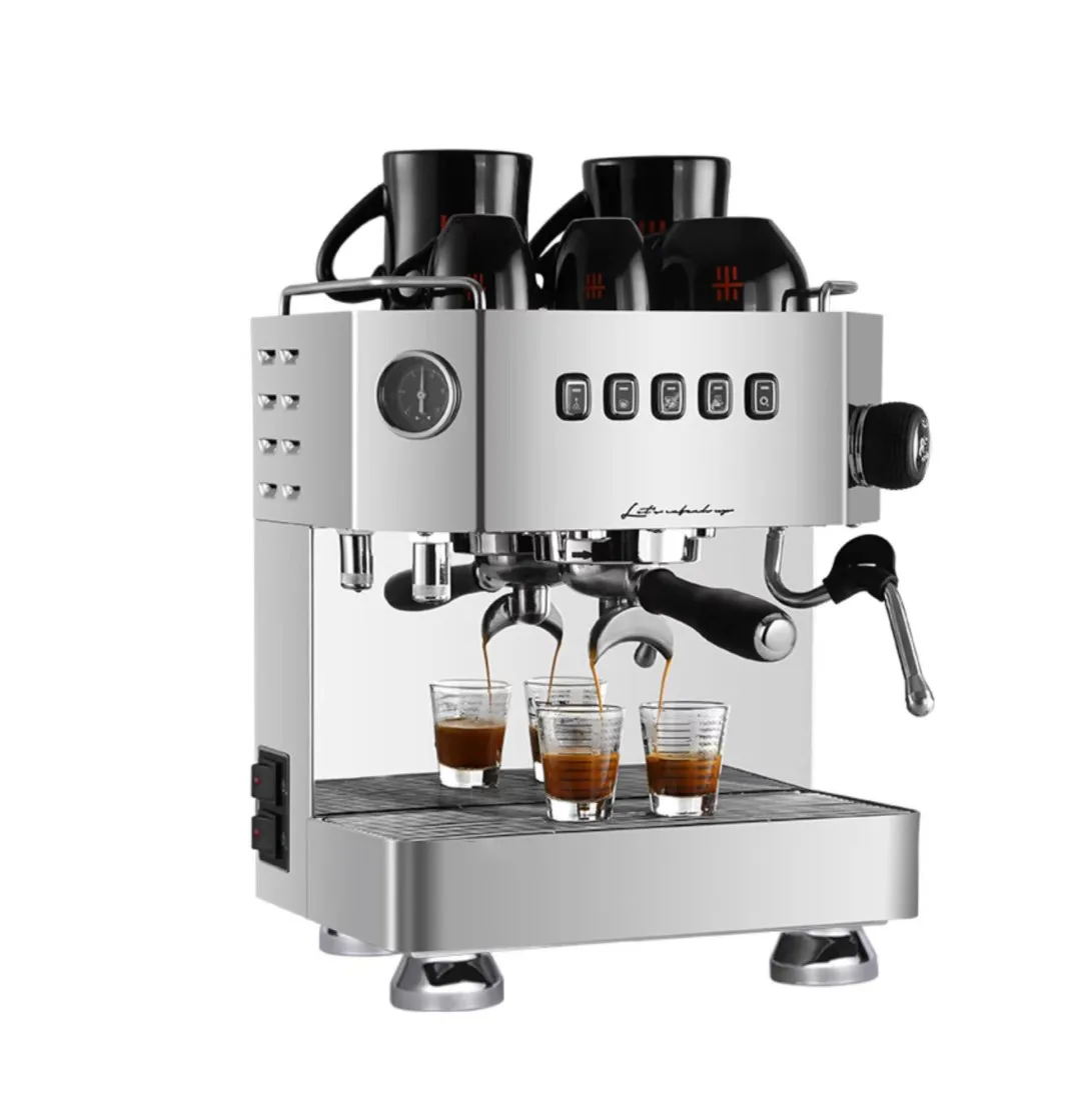 Commercial Coffee Machine Semi-Automatic Italian Stainless Steel Coffee Machine