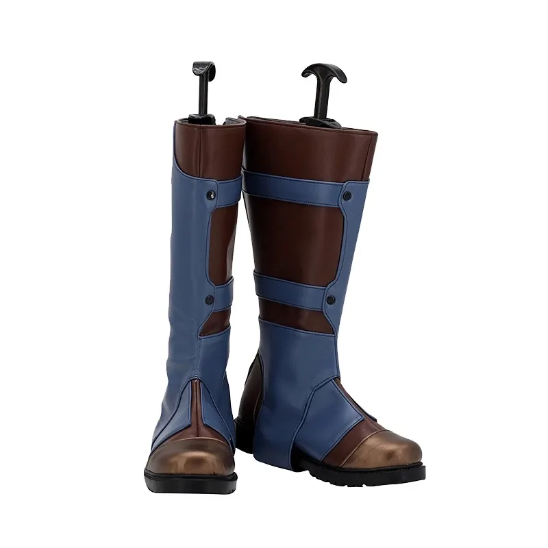 Giochi Valorant Cypher Scarpe cosplay Stivali fatti a mano in ecopelle