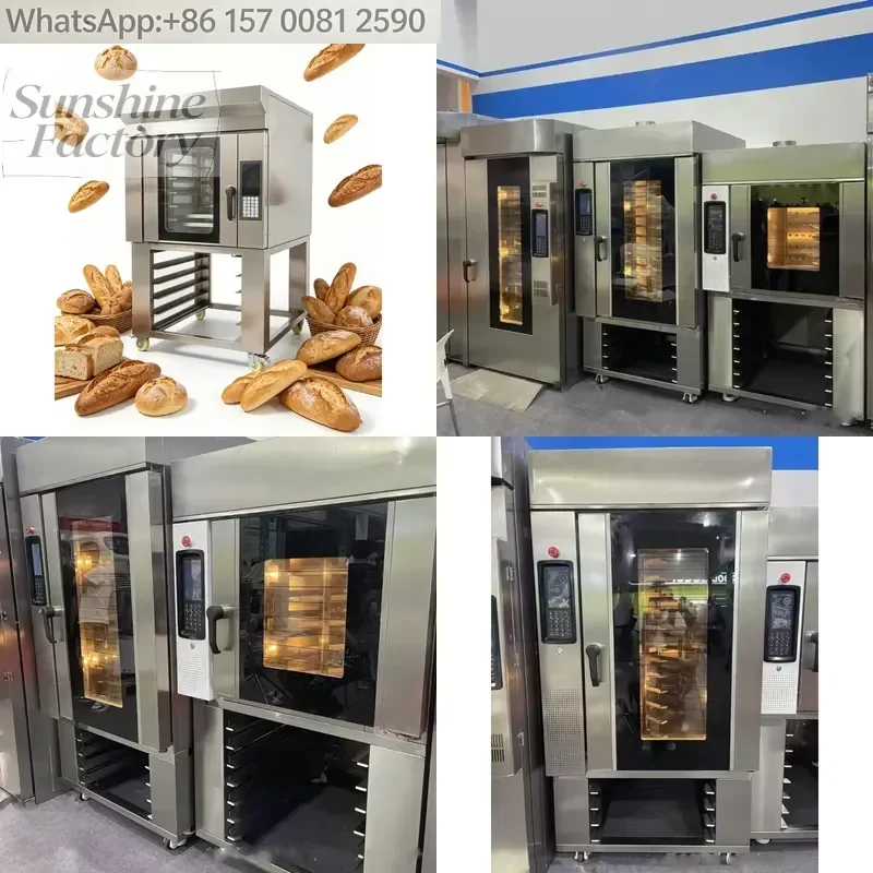 Built-in Steam System Precise Temperature Control Commercial Electric Rotary Convection Oven for Baking Bread Cake Pastry