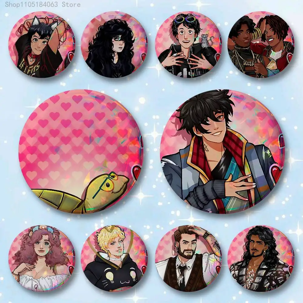 

D-Date Everything Character Badges 25 32 44 58 75 mm Round Cosplay Pin Bag Decor Fans Collect Friends Gifts Brooch Souvenir