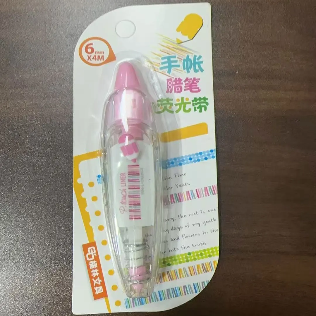 Cintas correctoras de decoración de flores de animales Kawaii, cinta correctiva bonita para cuenta de mano, papelería coreana para estudiantes, suministros de oficina DIY