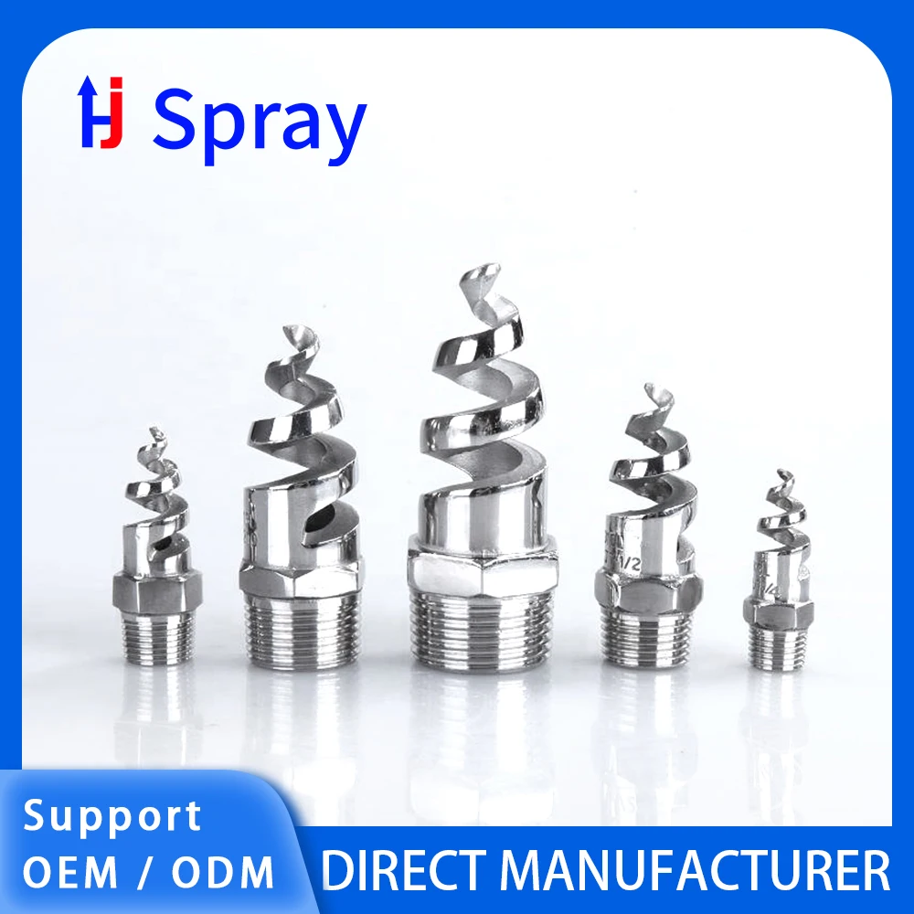 

Huajue High-Power Jet Pool Blower Radiator High Flow Angle 3/8 Inch 170° BSPT External Thread Stainless Steel Spiral Nozzle