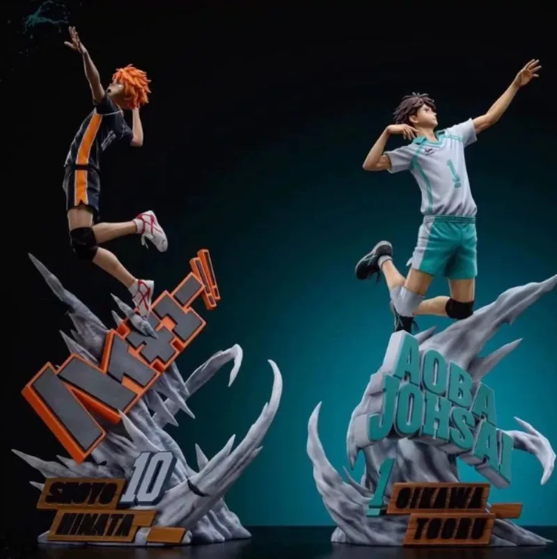 

36cm Haikyuu!! Oikawa Tooru Hinata Shoyo Jumping Scene GK Statue PVC Prize Figure Desktop Ornament Collectible Model Gift