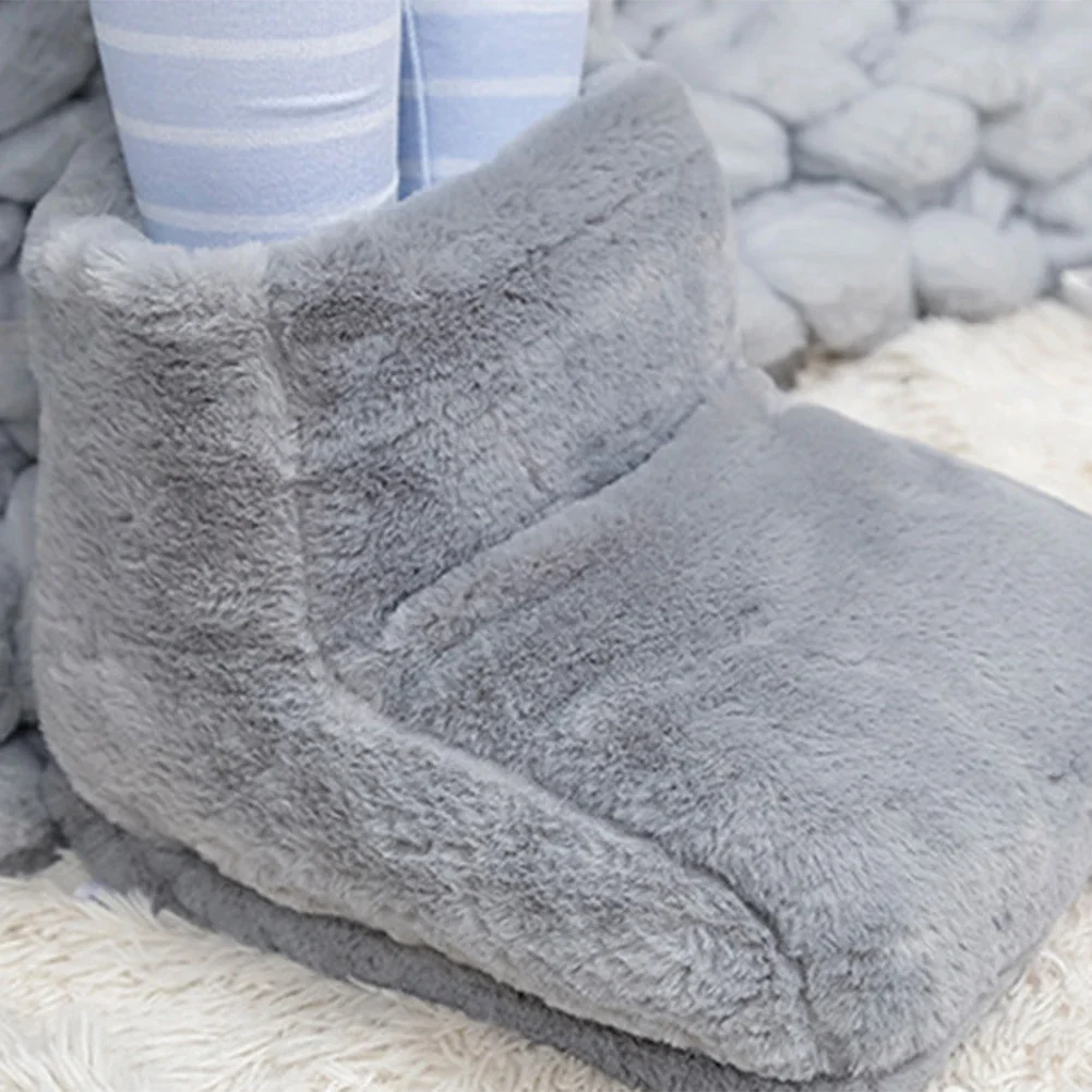 Electric Heater Foot Warmer USB Charging Fleece Soft Warm Foot Cover Washable Winter Feet Heating Pads For Home Bedroom Sleeping