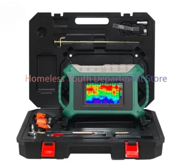 AIDU ADMT-300S-X Underground Water Detector Machine, 7 Inch Touch Screen, Real-time 2D/3D and Curve Images, AI Analysis