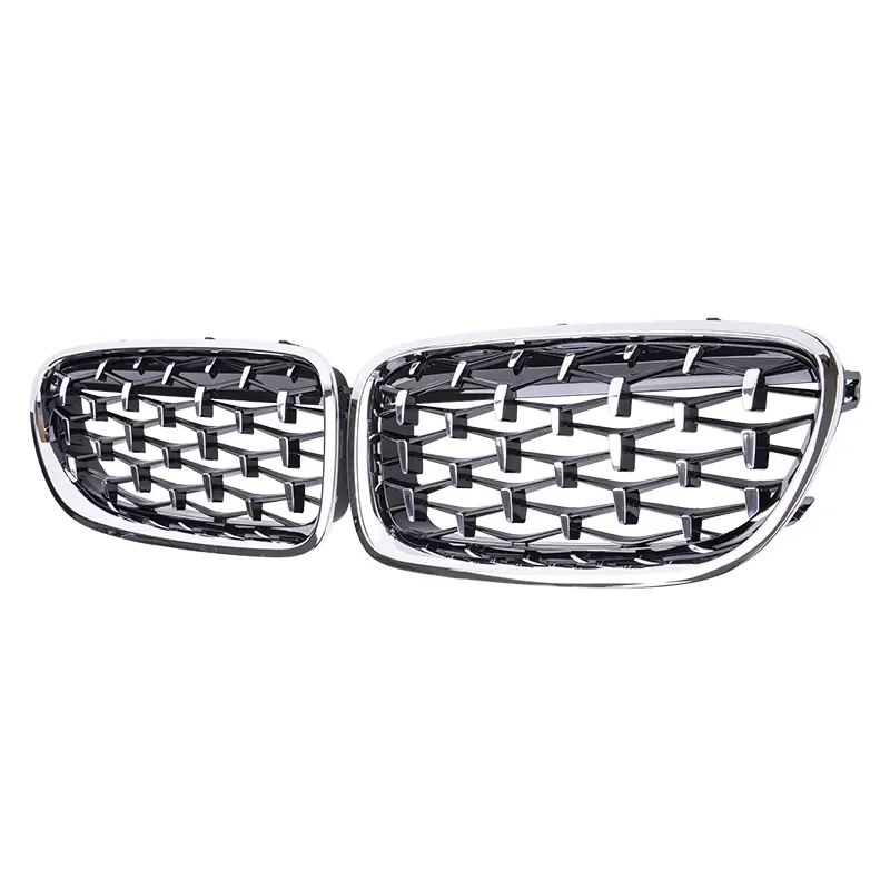 Pulleco-rejilla delantera de riñón doble para BMW, accesorio de estilo Diamante, estilo de carreras, modelos serie 5: F10, F11, F18, 520, 523, 525,