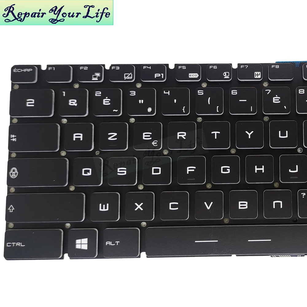 German Italian French AZERTY Laptop Keyboards Backlit Keyboard for MSI GS60 GS70 GL62 GL62M GT72 V143422GK1 IT White Backlight