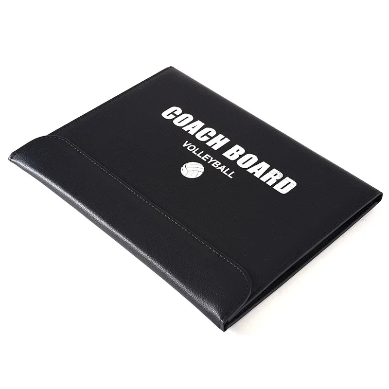 2 In 1 Foldable Volleyball Board Coaching Clipboard With Marker Pen Magnetic Tactical Notebook Game Training Teach Equipment