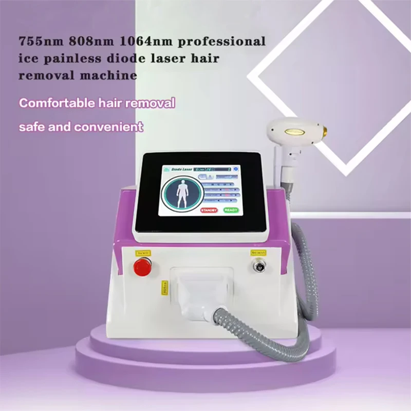 

Wholesale 808 Diode Hair Removal Ice Point Painless Depilation Machine 755 808 1064 Permanent Fast Hair Remover 20 Million Shots